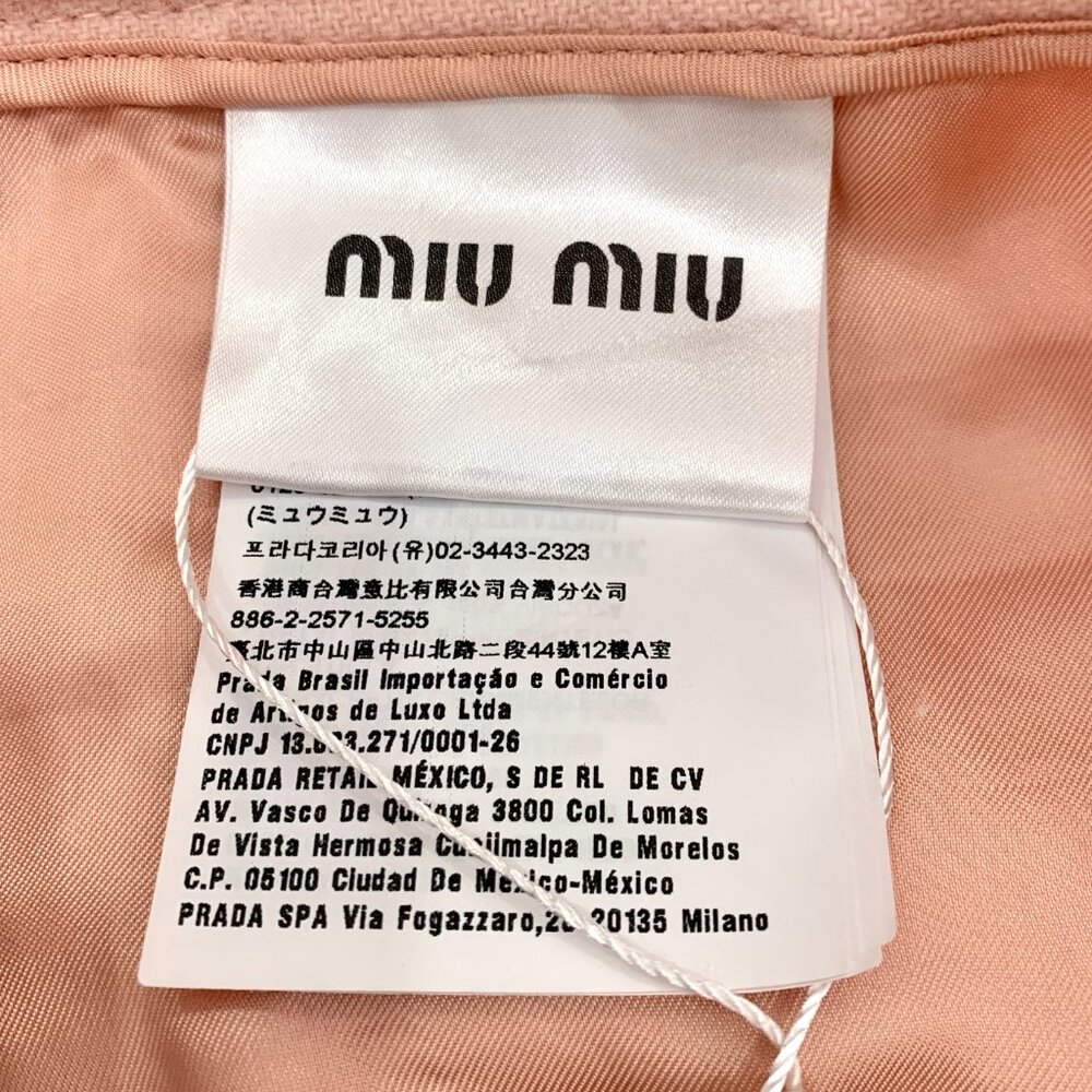 Miu Miu Pink Wool Mini Skirt - image 8